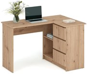 Biurko narożne BEGA dąb artisan HALMAR