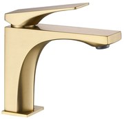 Bateria Umywalkowa REA Joe Złota Szczotkowana Niska