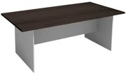 Stół konferencyjny do biura PRIMO GRAY, 200x100 cm, szary/wenge