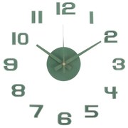 Karlsson 6001GR designerski zegar samoprzylepnyzielony, średnica 40 cm