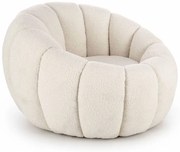 Kremowy nowoczesny fotel wypoczynkowy R6-Z75