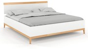 Łóżko LIVIA BC 120x200 białe/buk z pojemnikiem SKANDICA