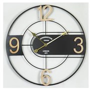 Zegar ścienny 1xAA śr. 60 cm czarny