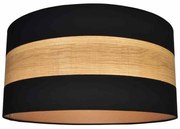 Lampa wisząca, czarna, okrągła TERRA 1xE27