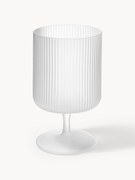 Kieliszek ze szkła dmuchanego Ripple, 2 szt.