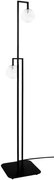 Stojąca lampa czarno-transparentna T1-B87