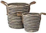 Kosze do przechowywania z uchwytami, 2 sztuki