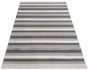 Szary nowoczesny dywan w stylu boho D1-R08