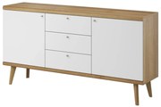 Komoda VIVIERA dąb/biała PIASKI Meble