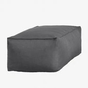 Pufa Ogrodowa 110x65 Cm Z Tkaniny Dojans Szary Granit - Sklum