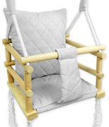 Szara huśtawka rosnąca dla dzieci H6-S17