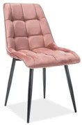 Krzesło CHIC VELVET różowe SIGNAL