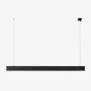 Lampa Sufitowa Wisząca Liniowa Led ↔︎120 Cm Z Aluminium Sevora Czarna - Sklum