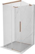 Mexen Rox-3S L kabina prysznicowa 3-ścienna rozsuwana 120 x 120 cm, transparent, miedź szczotkowana - 8C2L-120-120-65-00-3S