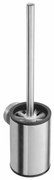 SAPHO XS305 X-Steel szczotka WC, mała cylindryczna, czarna szczotka, szczotkowana stal nierdzewna