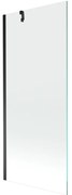 Mexen Next parawan nawannowy 1-skrzydłowy 80 x 150 cm, transparent, czarny - 895-080-000-00-00-70