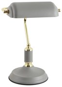 Zuma Line A2048-GR - Lampa stołowa ROMA 1xE27/40W/230V szary