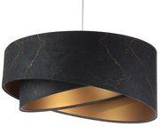 Lampa wisząca BLACK MARBLE czarna/złota BPS KONCEPT