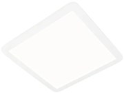 Lampa sufitowa biała 40 cm kwadratowa z wbudowanym LED 3-stopniowy ściemniacz IP44 - Steve Nowoczesny Oswietlenie wewnetrzne