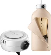 Suszarka do Ubrań SucceBuy Przenośna Suszarka do Ubrań o Mocy 600 W z Grzałką PTC i Wyświetlaczem LED, Składana z 5-Godzinnym Timerem