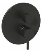 Paffoni - podtynkowa bateria prysznicowa LIGHT, czarna