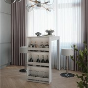 Zestaw stolików barowych biały 57x117x106 repose