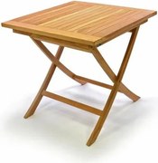 Stół ogrodowy DIVERO z drewna tekowego 80 x 80 cm