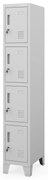 Szafa skrytkowa socjalna BHP szara: ROBERT 1 Plus