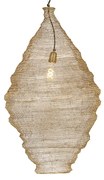 Orientalna lampa wisząca złota 90 cm - Nidum
