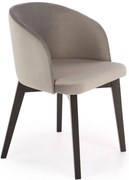 Szare nowoczesne krzesło tapicerowane P6-E79