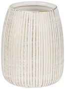 Ceramiczny kubek na szczoteczki do zębów w biało-złotym kolorze Pascoli – Wenko