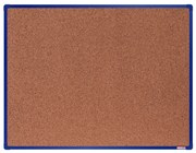 Tablica korkowa BoardOK w ramie aluminiowej, 1200 x 900 mm, niebieska rama