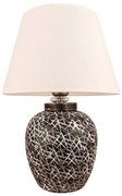 Lampa stołowa RAMZES 1xE27/40W/230V biała/czarna