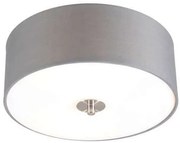 Rustykalna lampa sufitowa szara 30 cm - Drum Nowoczesny Oswietlenie wewnetrzne