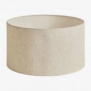 Abażur Ø40 Cm Z Lnu Azoia Lniany Beżowy Tapioka - Sklum