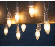 Łańcuch świetlny Szyszka, 20 żarówek LED Filament,przezroczysty kabel, podstawowy