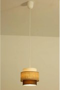 Brilagi - Lampa wisząca na przewodzie RESNA 1xE27/60W/230V, średnica 20 cm, beżowa/czarna