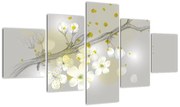 Obraz kwitnącej gałązki (125x70 cm)