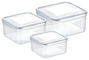 Tescoma Tescoma Pojemnik FRESHBOX 0,4/0,7/1,2 l, kwadratowy , 3 szt.