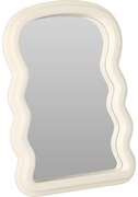 Dekoracyjne lustro w falistej ramie, 18 x 26 cm