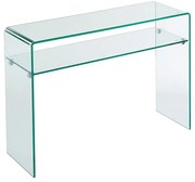 Konsola - 1 wnęka - szkło hartowane - przezroczysta - STILEOS