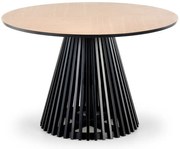 Okrągły nowoczesny stół na czarnej podstawie S3-H71