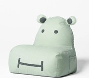 Pufa dla dzieci w miętowym kolorze HIPPO