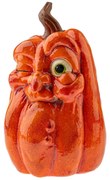 Dekoracja jesienna Dynia z twarzą, 13 x 15 cm, ceramika