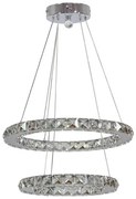 Kryształowa lampa wisząca dwa okręgi - V071 S4-E30