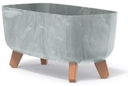 Donica ogrodowa z wkładem Gracia Case Beton Effect 39 x 19,5 x 19 cm beton PROSPERPLAST