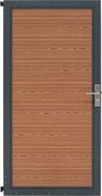 Brama panelowa kompozytowa - brązowa