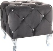 Pufa HESTIA K VELVET szara