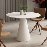 Okrągły stół Pineto biały mat Hubertus