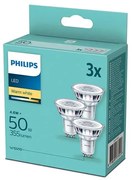 SET 3xLED Żarówka Philips GU10/4,6W/230V 2700K